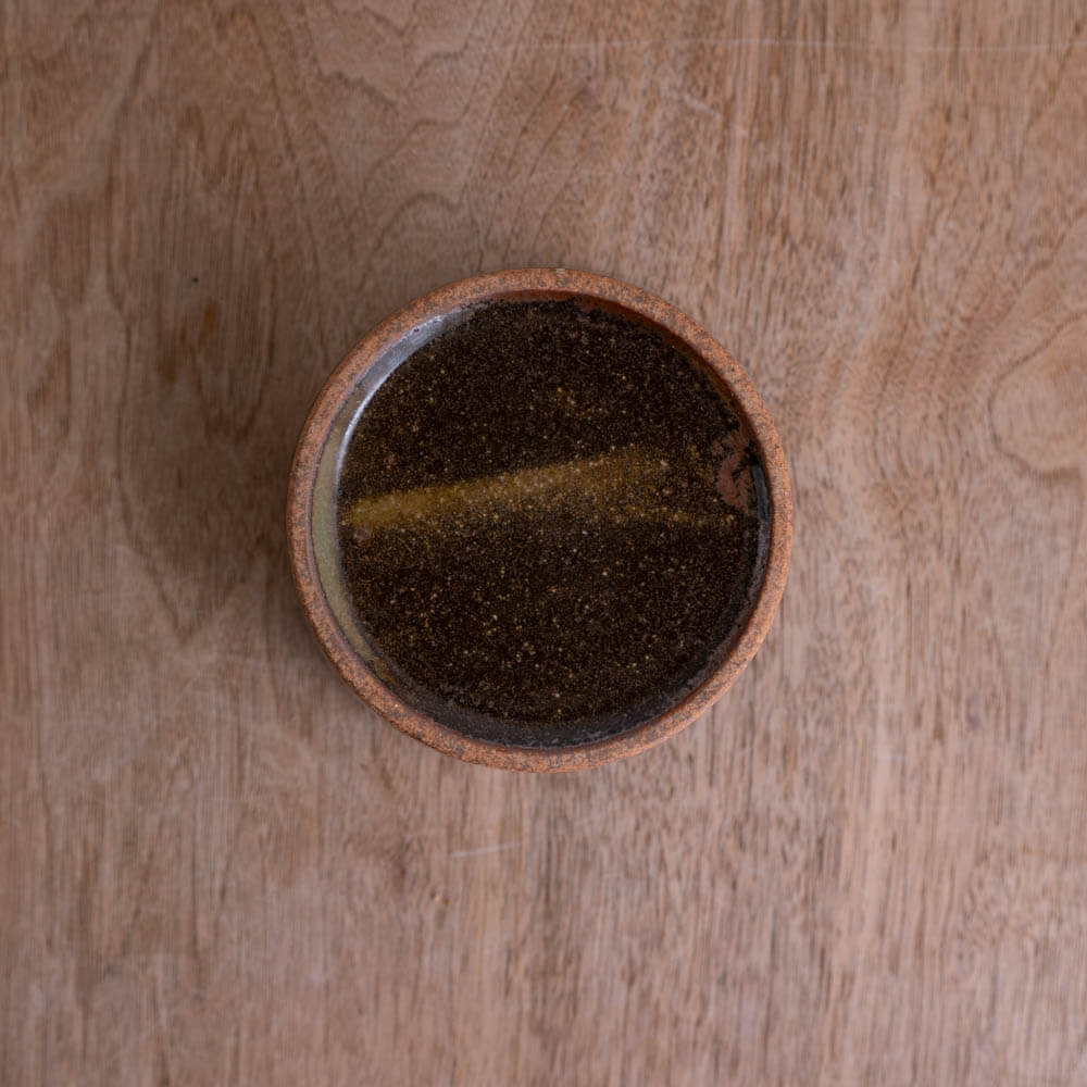 【WEB限定】刷毛目切立鉢 (小) 錆 (BR) -器市-