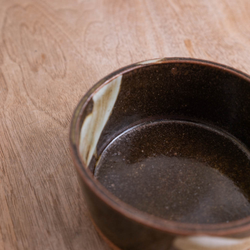 【WEB限定】刷毛目切立鉢 (小) 錆 (BR) -器市-