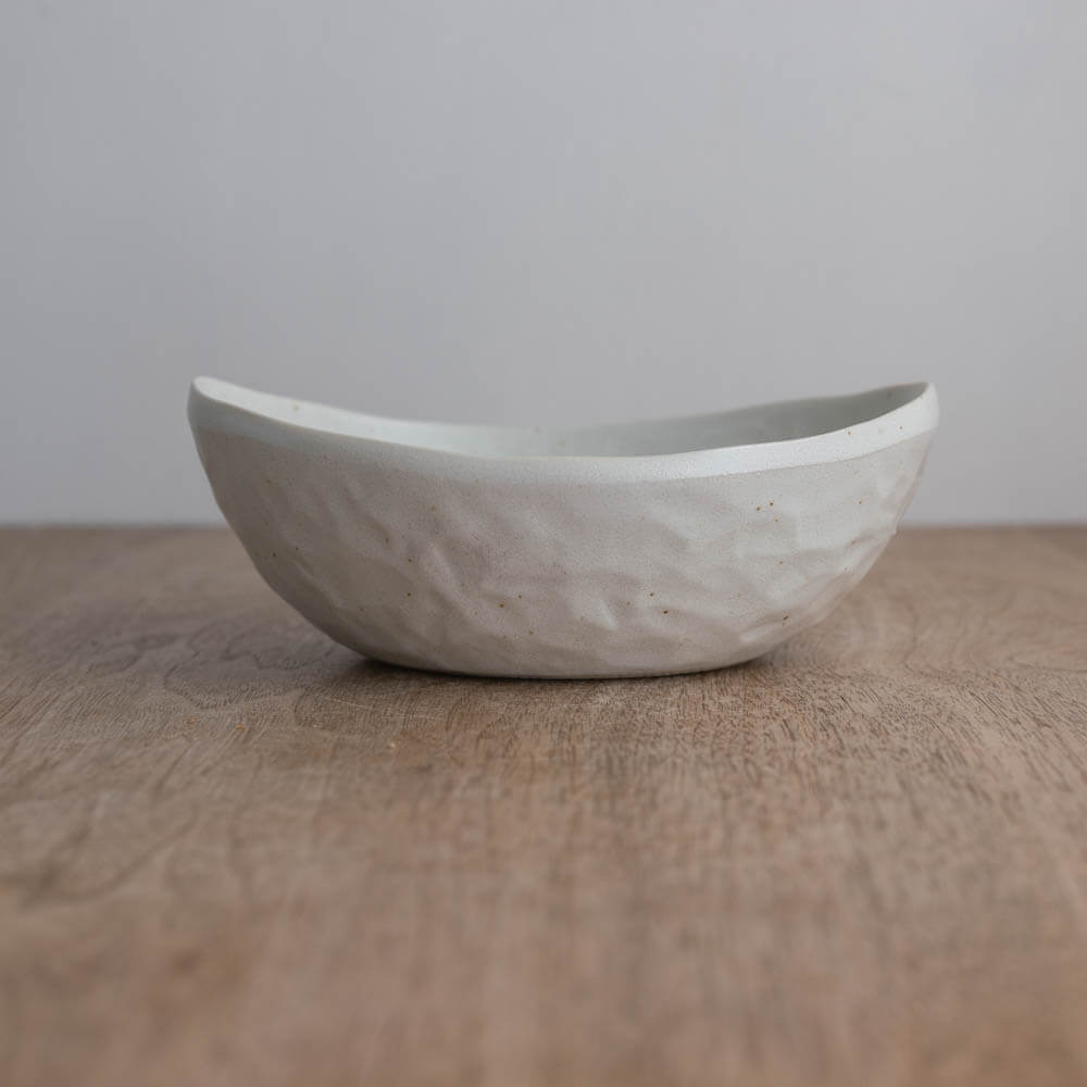 【WEB限定】楕円中鉢 白 -器市-