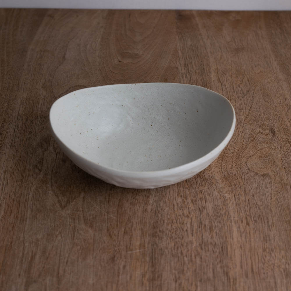 【WEB限定】楕円中鉢 白 -器市-