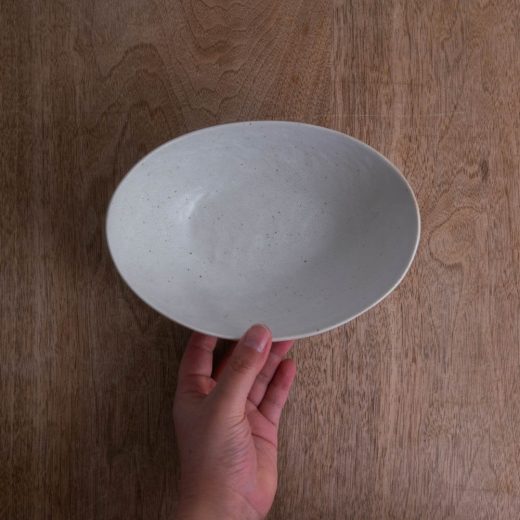 【WEB限定】楕円中鉢 白 -器市-