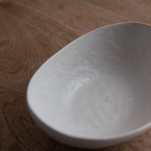 【WEB限定】楕円中鉢 白 -器市-