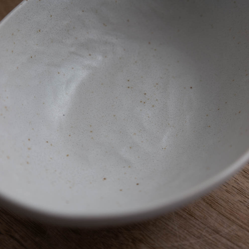 【WEB限定】楕円中鉢 白 -器市-