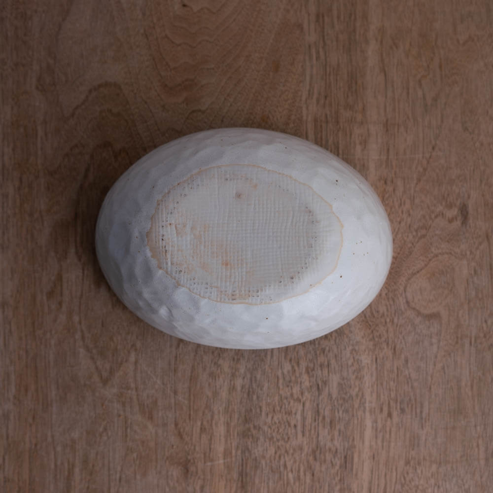 【WEB限定】楕円中鉢 白 -器市-