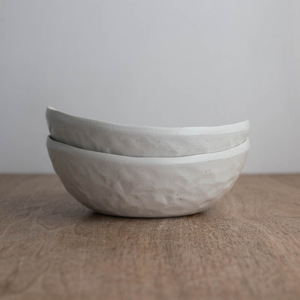 【WEB限定】楕円中鉢 白 -器市-