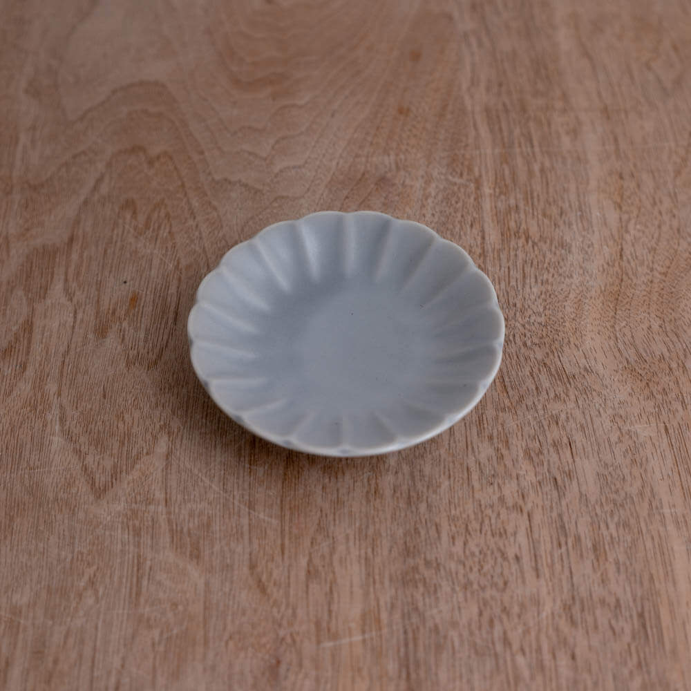 【WEB限定】花型小皿 GY -器市-