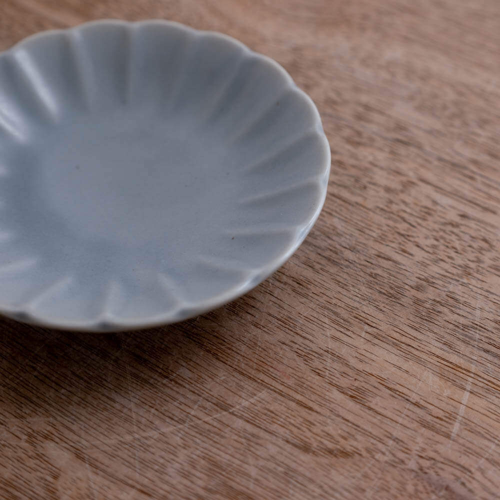 【WEB限定】花型小皿 GY -器市-