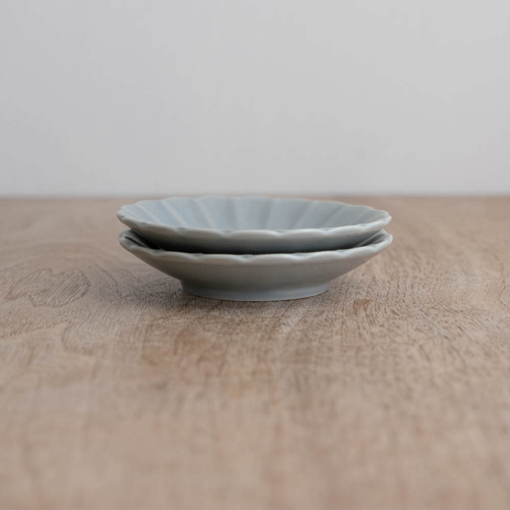 【WEB限定】花型小皿 GY -器市-