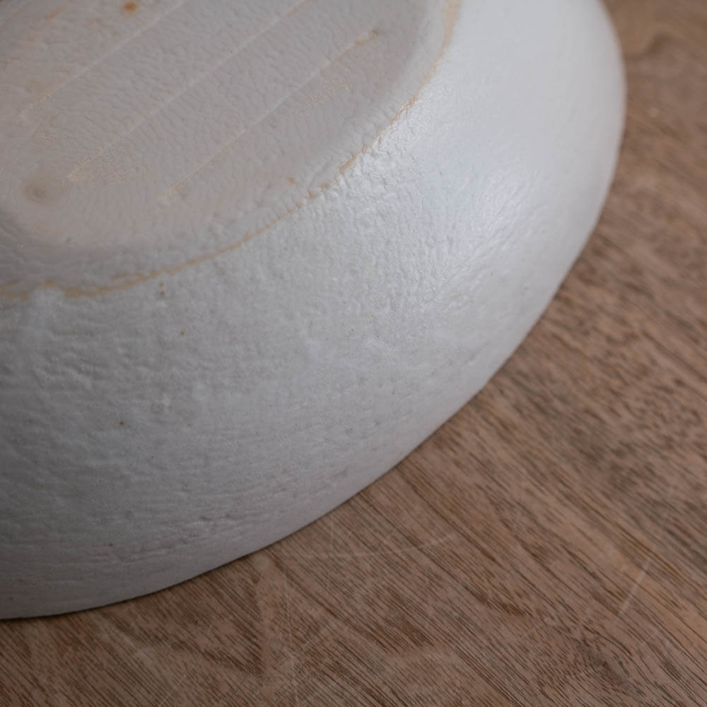 【WEB限定】27cm砂目楕円鉢 白 -器市-