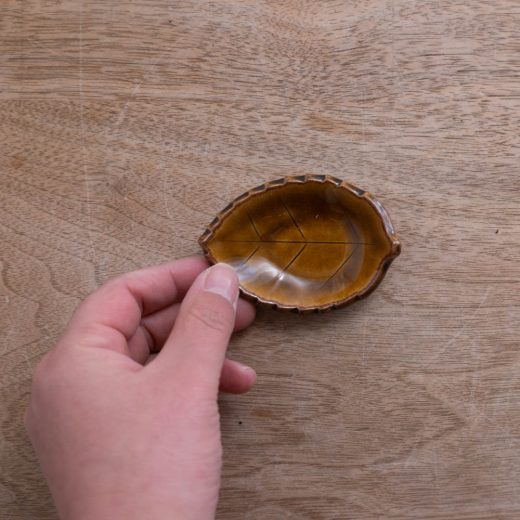 【WEB限定】木の葉豆皿（アメ）-器市-