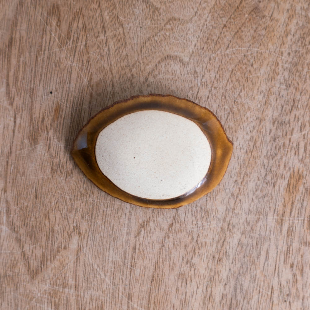 【WEB限定】木の葉豆皿（アメ）-器市-