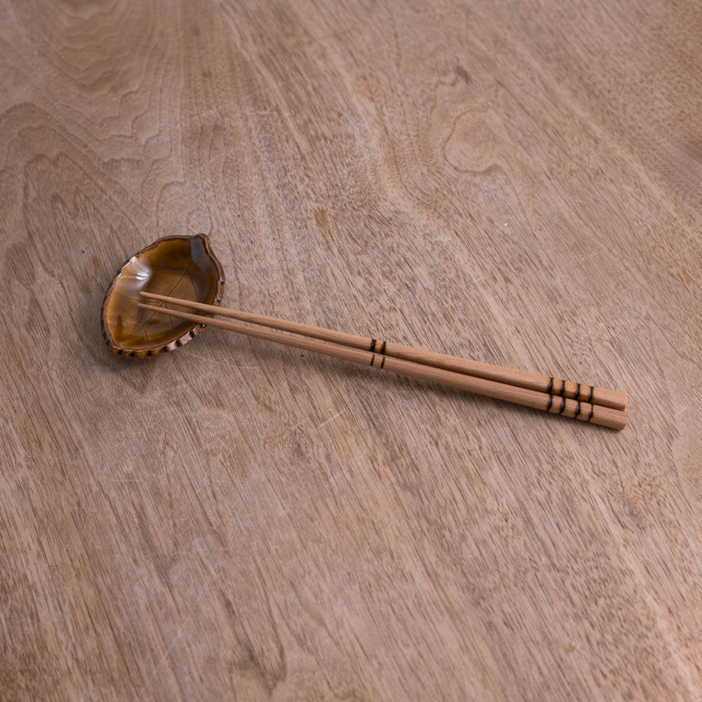 【WEB限定】木の葉豆皿（アメ）-器市-