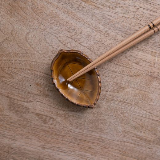 【WEB限定】木の葉豆皿（アメ）-器市-