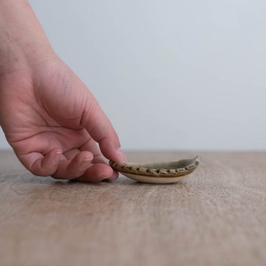 【WEB限定】木の葉豆皿（オリベ）-器市-