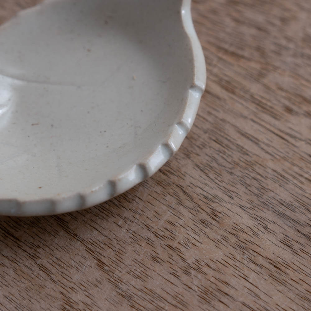 【WEB限定】木の葉豆皿（白）-器市-