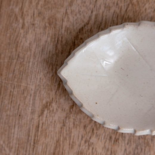 【WEB限定】木の葉豆皿（白）-器市-