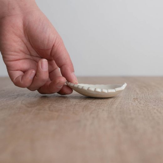 【WEB限定】木の葉豆皿（白）-器市-