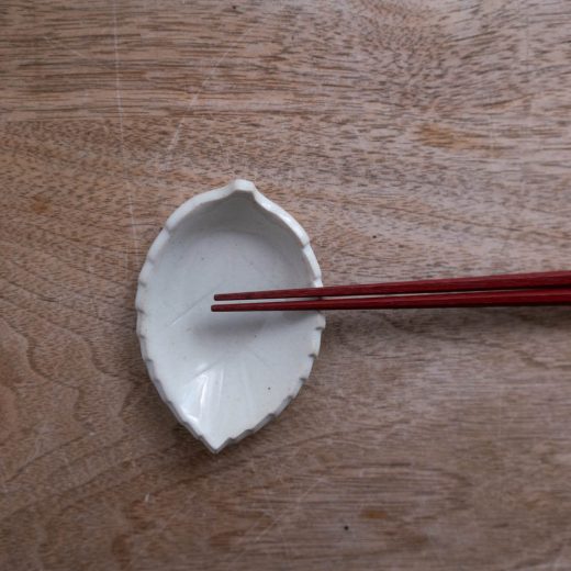 【WEB限定】木の葉豆皿（白）-器市-