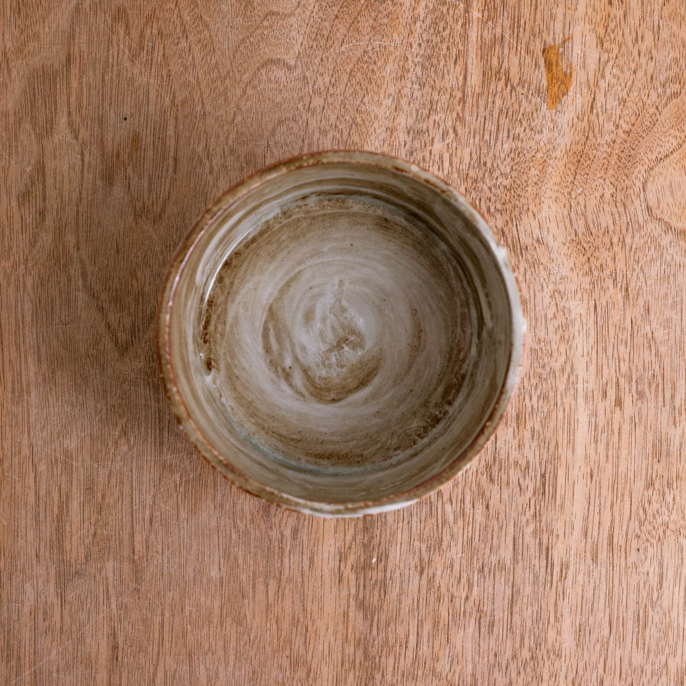 【WEB限定】刷毛目切立鉢 (小) 粉引 (BE) -器市-