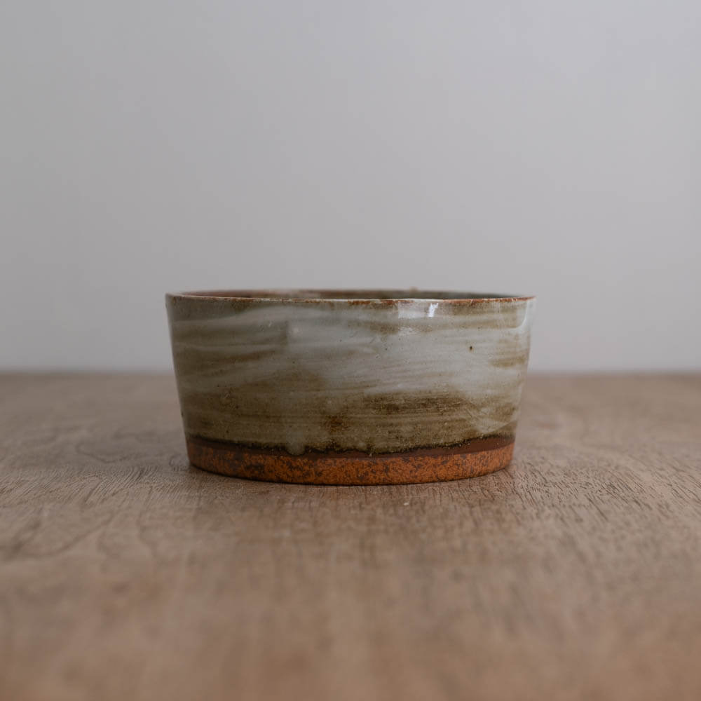 【WEB限定】刷毛目切立鉢 (小) 粉引 (BE) -器市-