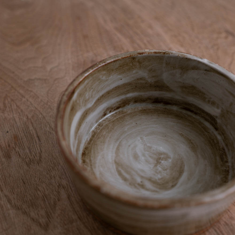 【WEB限定】刷毛目切立鉢 (小) 粉引 (BE) -器市-