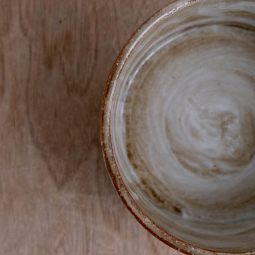 【WEB限定】刷毛目切立鉢 (小) 粉引 (BE) -器市-