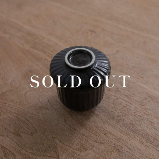 アウトレット食器（器市）の窯変紺むし碗 売り切れ