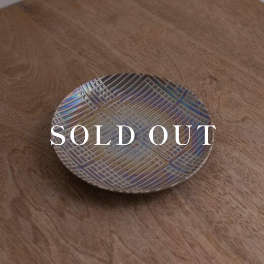 アウトレット食器（器市）のsyoji プレート 組子 (メタルWH)売り切れ