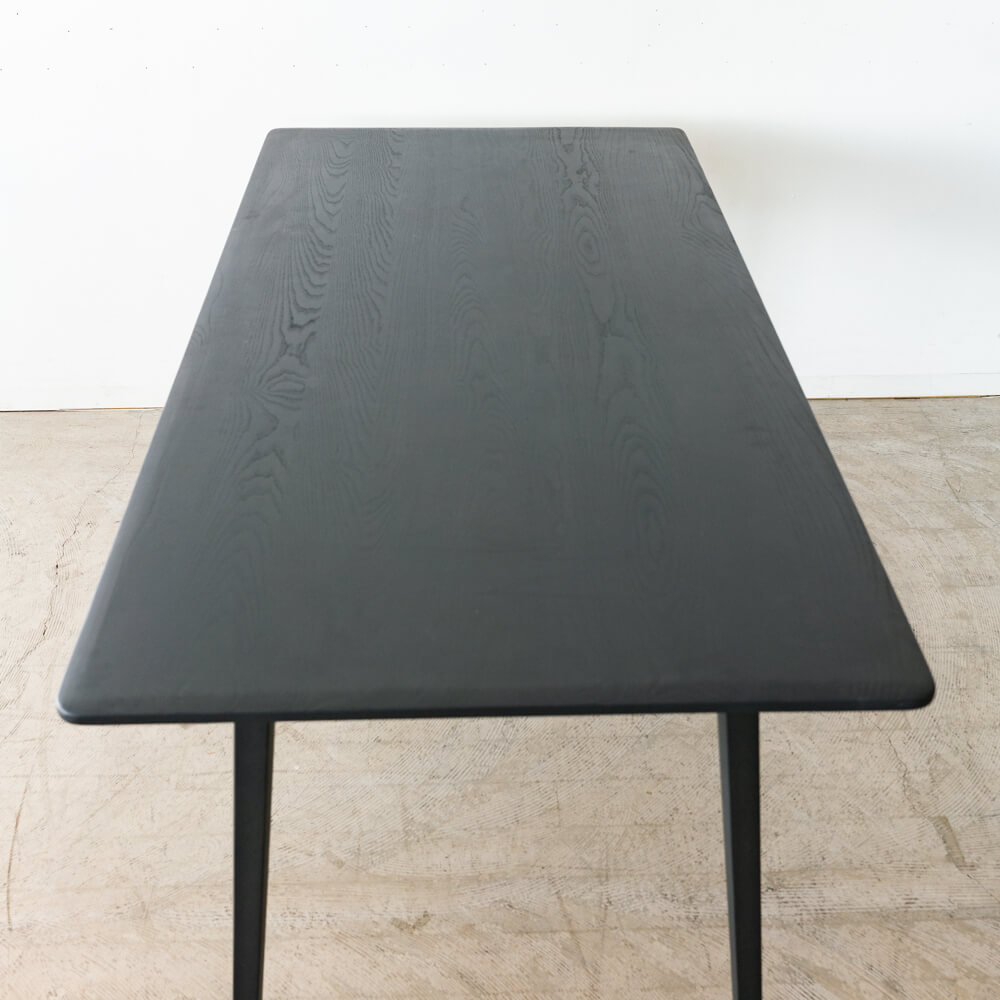 ［現品SALE］ELEGANCE ダイニングテーブル180 ホワイトアッシュ材 / BK