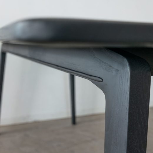 ［現品SALE］ELEGANCE ダイニングテーブル180 ホワイトアッシュ材 / BK