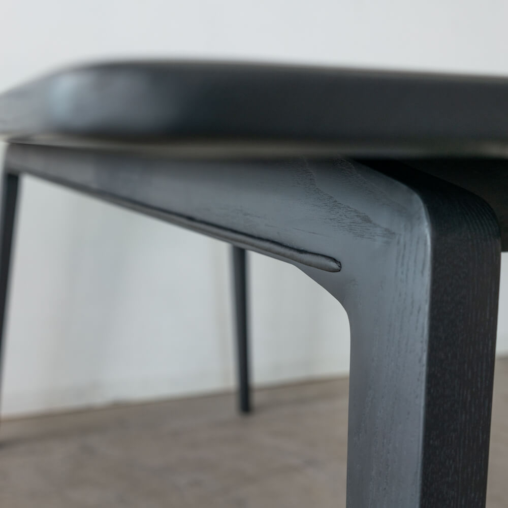 ［現品SALE］ELEGANCE ダイニングテーブル180 ホワイトアッシュ材 / BK