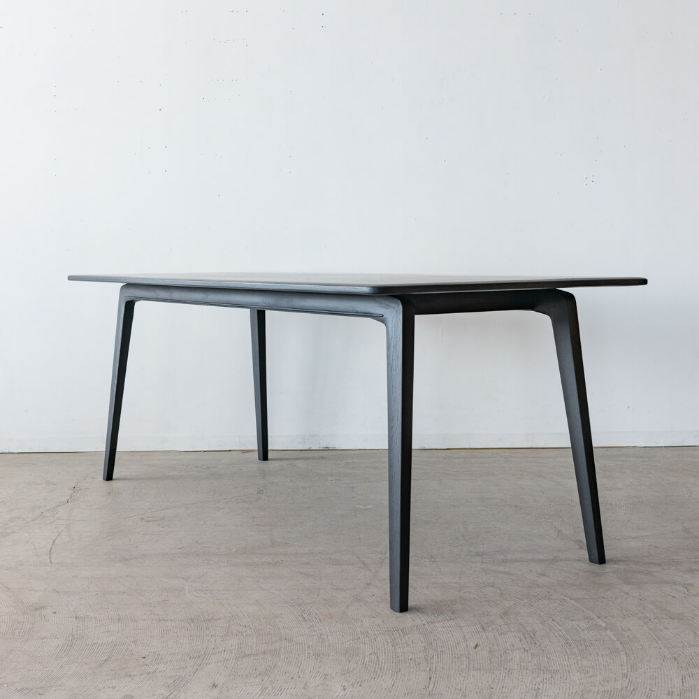 ［現品SALE］ELEGANCE ダイニングテーブル180 ホワイトアッシュ材 / BK