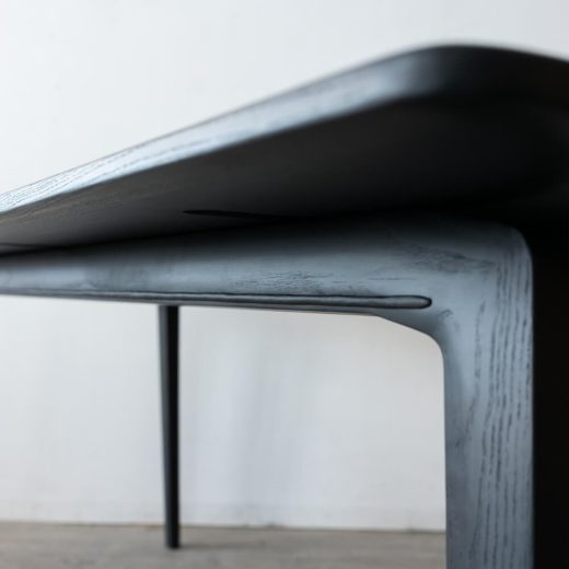 ［現品SALE］ELEGANCE ダイニングテーブル180 ホワイトアッシュ材 / BK