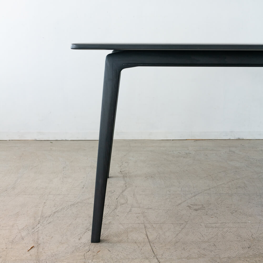 ［現品SALE］ELEGANCE ダイニングテーブル180 ホワイトアッシュ材 / BK