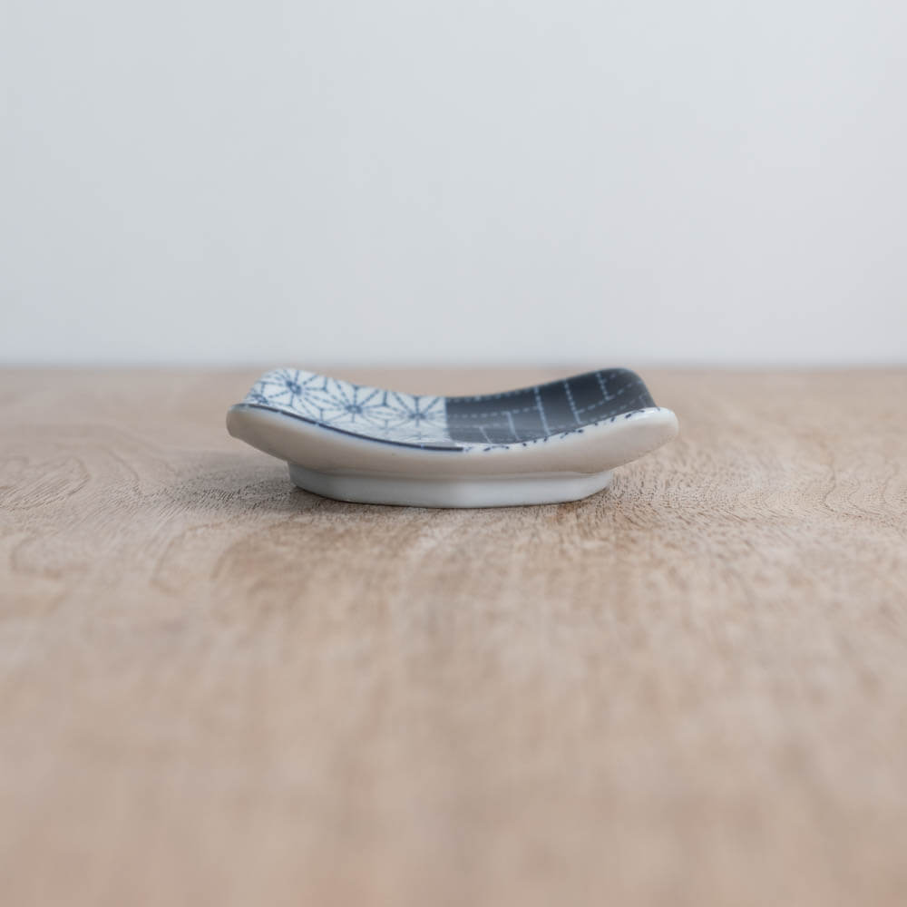 【WEB限定】刺し子 角3寸皿 -器市-