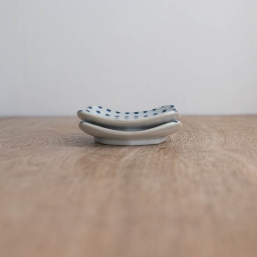 【WEB限定】豆しぼり 角3寸皿 -器市-