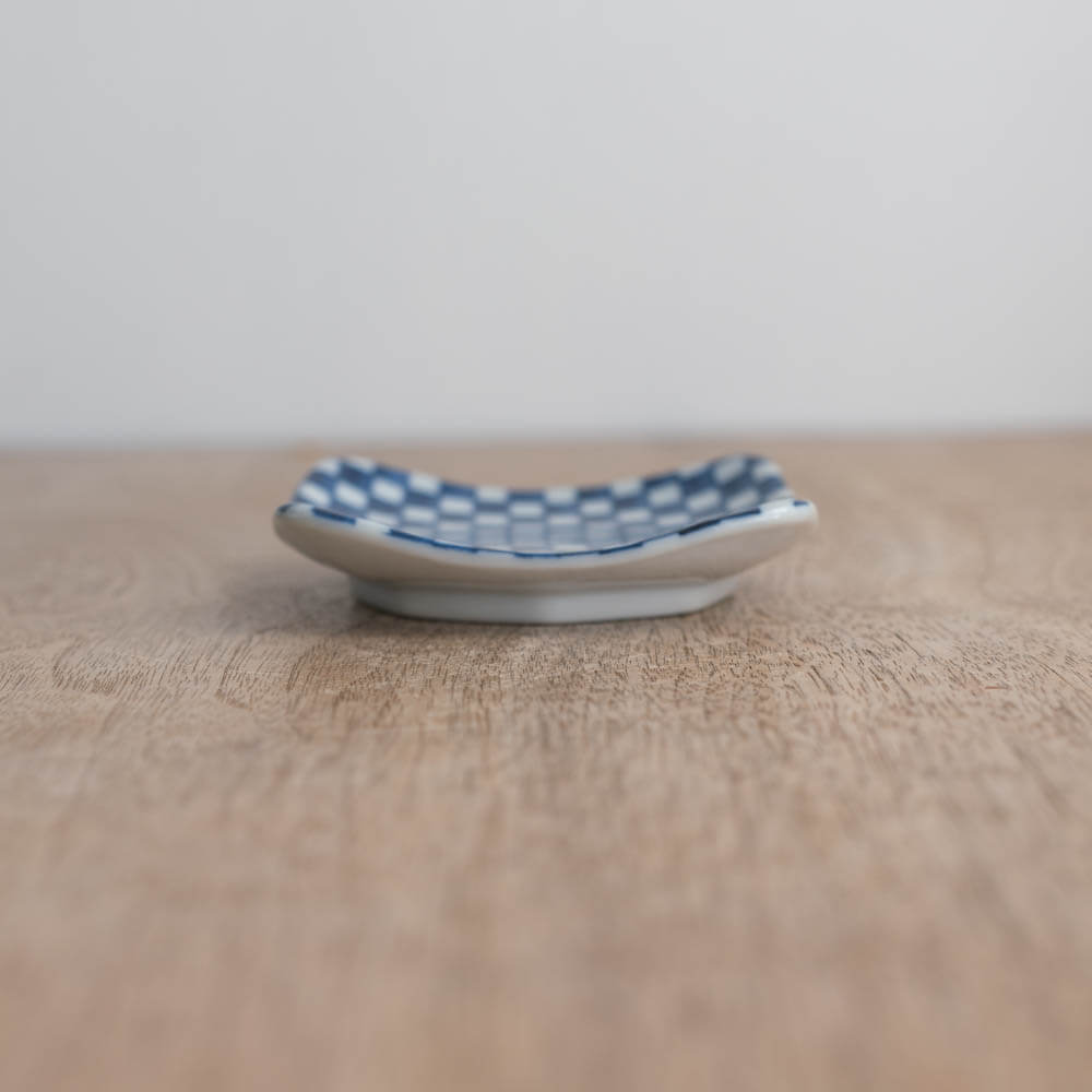 【WEB限定】市松 角3寸皿 -器市-