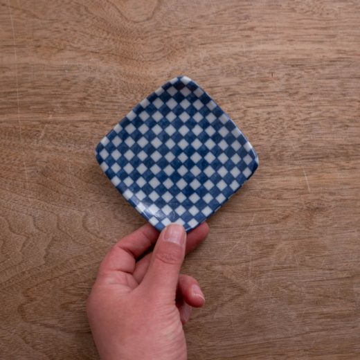 【WEB限定】市松 角3寸皿 -器市-