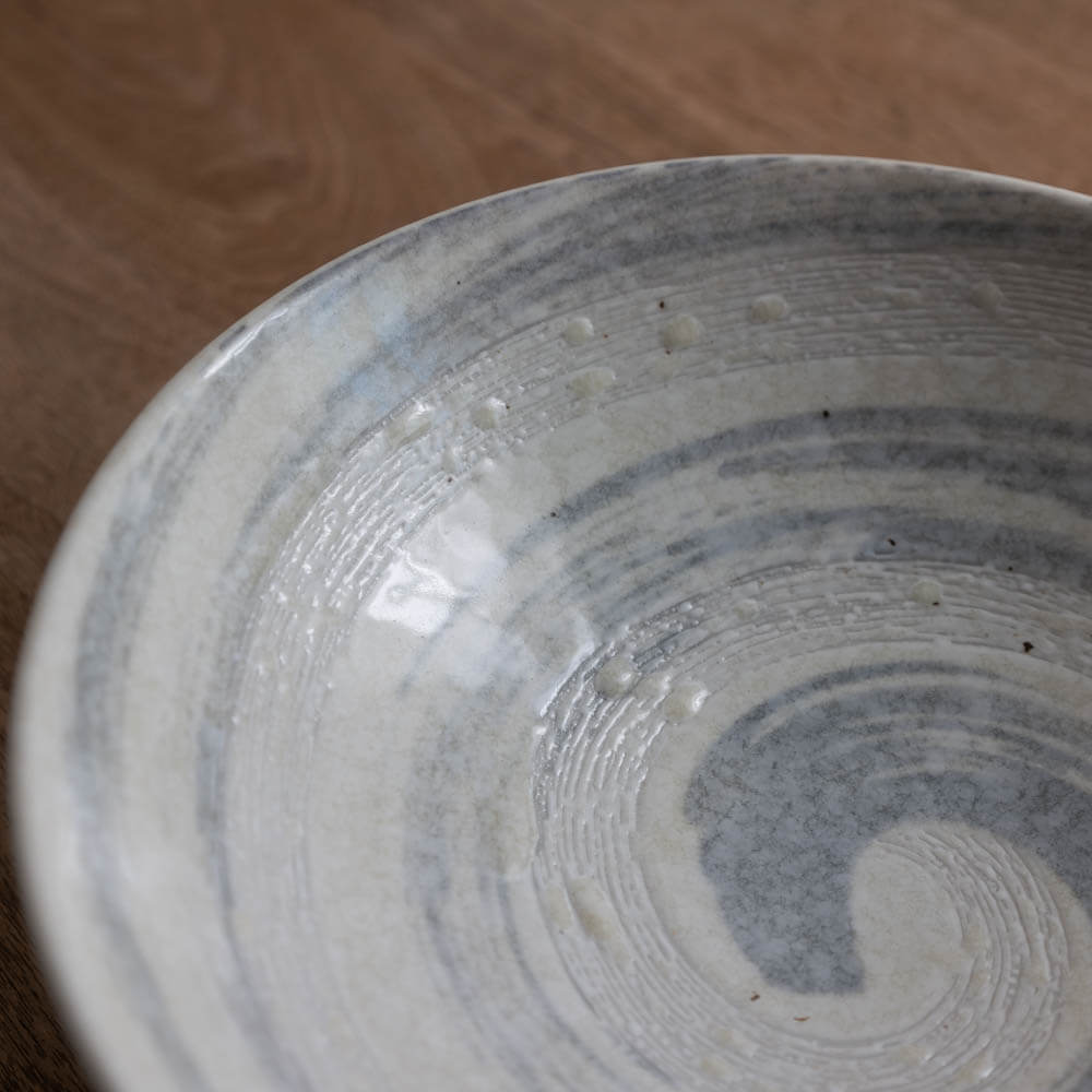 【WEB限定】早瀬白雪 8寸盛鉢 -器市-