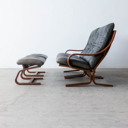 ［リユース品］Agioワイド 左肘ソファ＋右肘ソファ＋スツール×2 ブラックチェリー材 BC色 総本革エージングオイル OL80