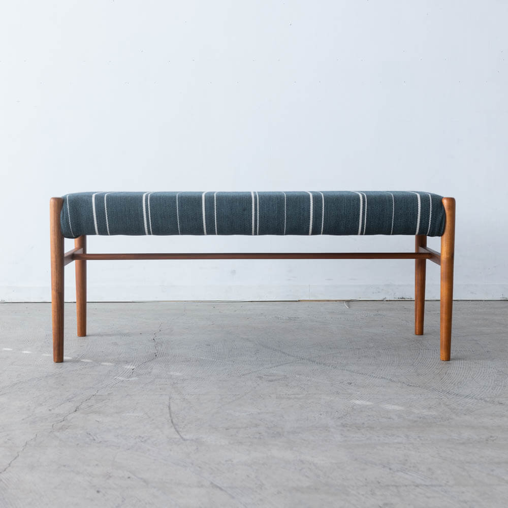 ［数量限定］EDDA ダイニングベンチ  デンマーク張地グリーン