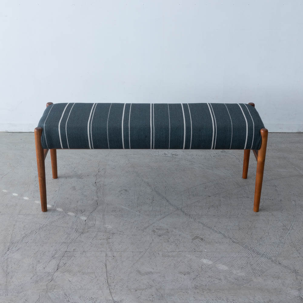 ［数量限定］EDDA ダイニングベンチ  デンマーク張地グリーン