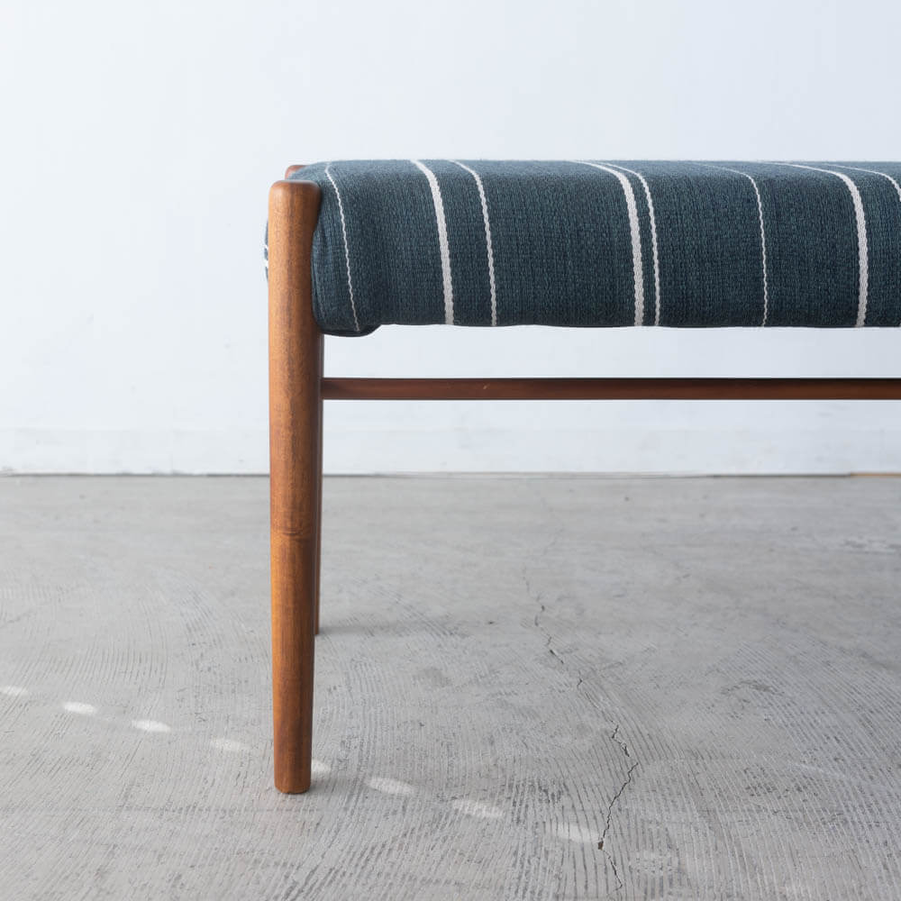 ［数量限定］EDDA ダイニングベンチ  デンマーク張地グリーン