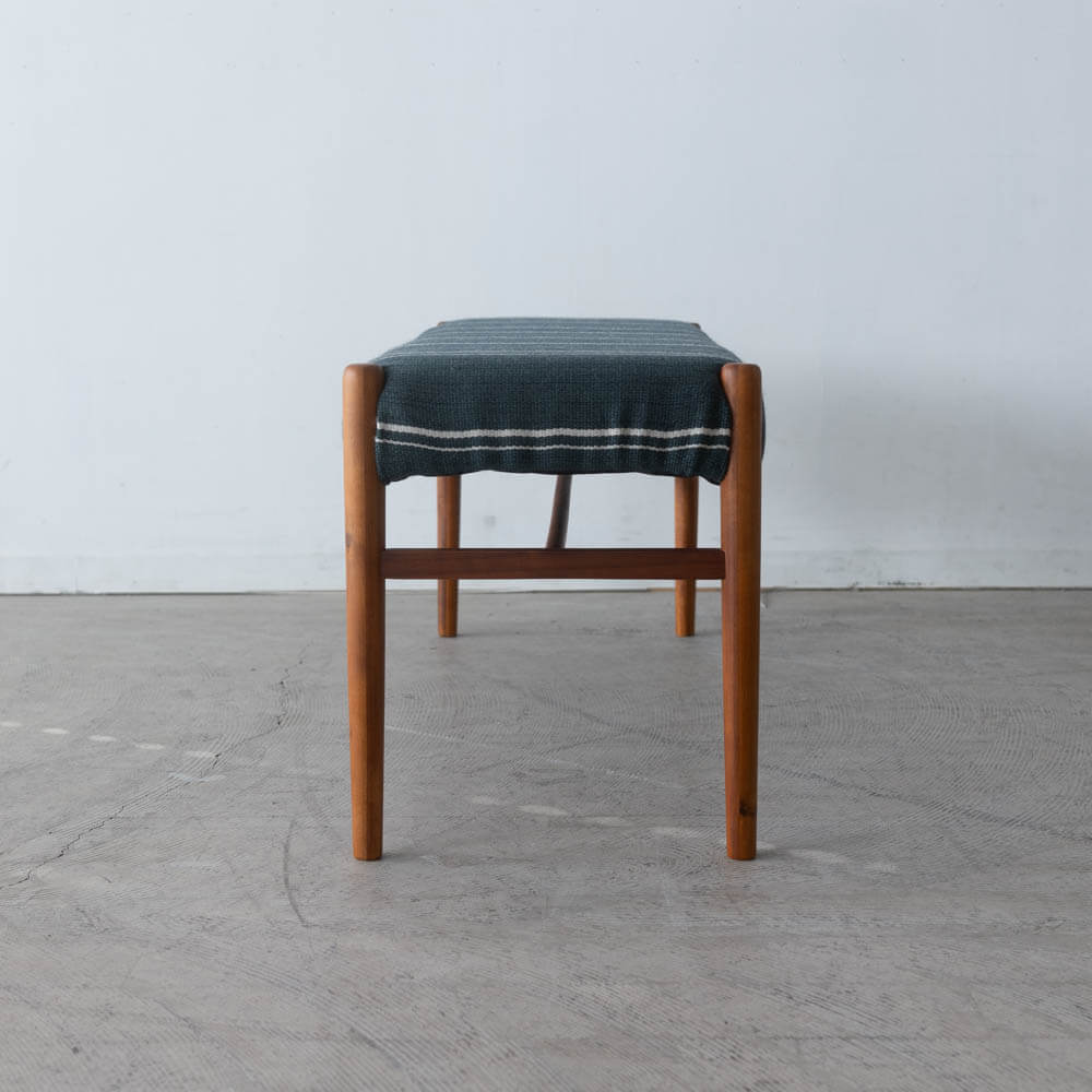 ［数量限定］EDDA ダイニングベンチ  デンマーク張地グリーン