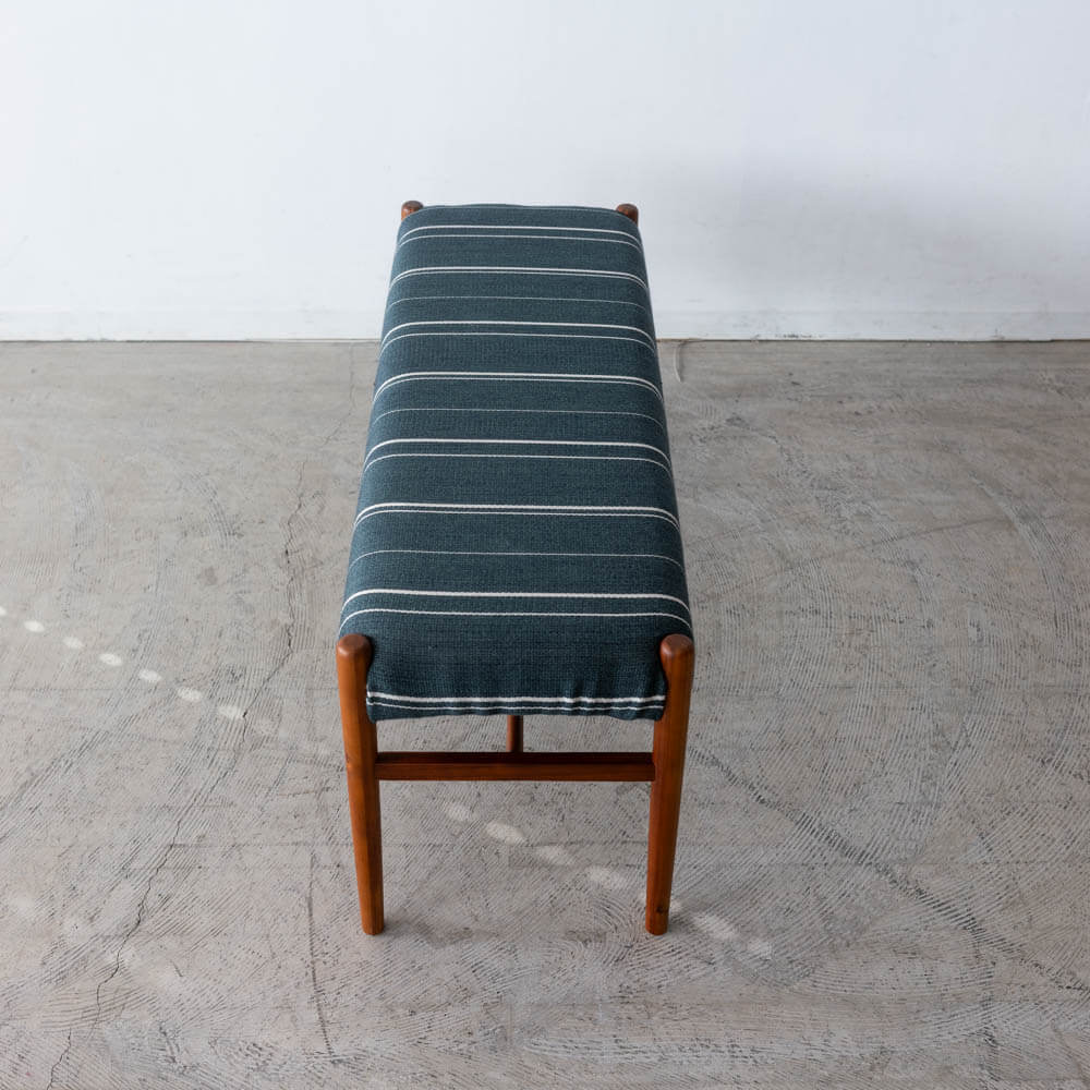 ［数量限定］EDDA ダイニングベンチ  デンマーク張地グリーン