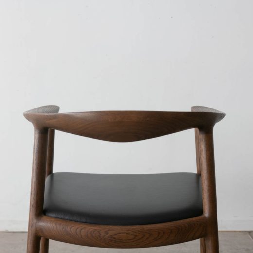 ［数量限定］BRIDGE ライトチェア（DB）座面：R2ブラック（革）