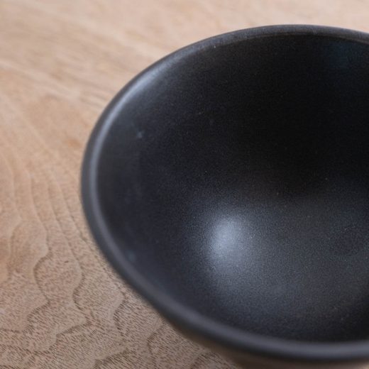 【WEB限定】しのぎ 深型茶碗 黒 -器市-