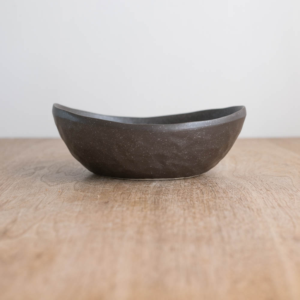 【WEB限定】楕円中鉢 黒 -器市-