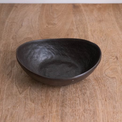 【WEB限定】楕円中鉢 黒 -器市-
