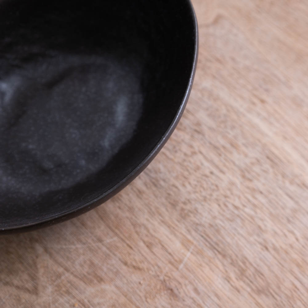 【WEB限定】楕円中鉢 黒 -器市-